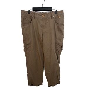 Natural Reflections Women's 8 Brown Cargo Pants Casual Hiking Pants